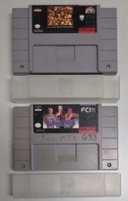 WWF Raw & WCW Superbrawl Wrestling Bundle (Super Nintendo, SNES) Lot of 2 Tested