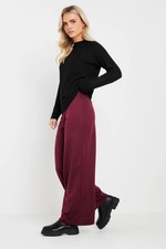 PixieGirl Petite Women's Tailored Tab Wide Leg Trousers