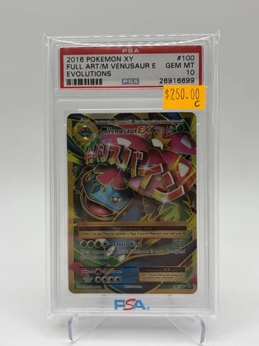 Pokemon 2016 XY Evolutions Mega Venusaur Ex 100/108 PSA 10