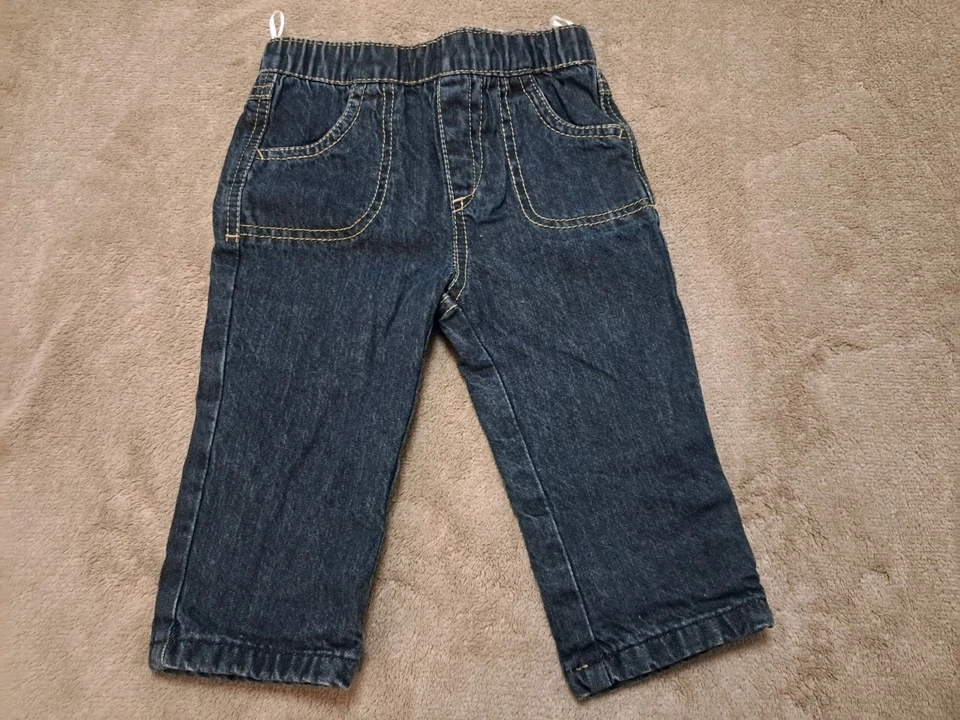 Süße Baby Jeanshose zum Schlüpfen, dunkelblau, gefüttert, C&A Disney, Gr. 74