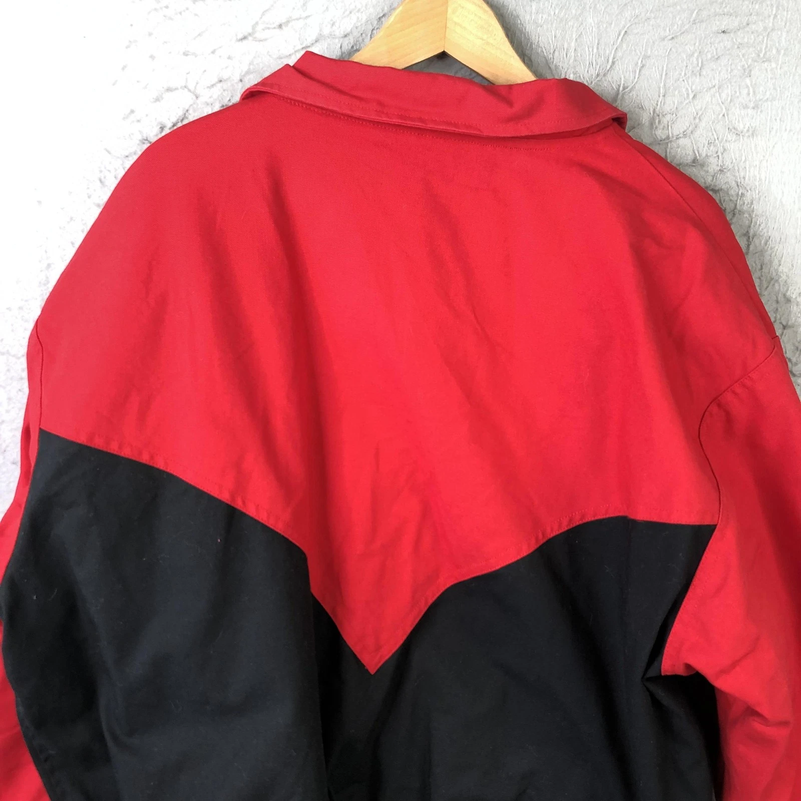 Vintage Wrangler Rodeo Jacket Mens XL Red Black Westark Las Vegas 2003 Western image 16