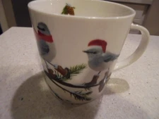 ppd Paperproducts Design bone china holiday birds mug Scott Church mint condtn