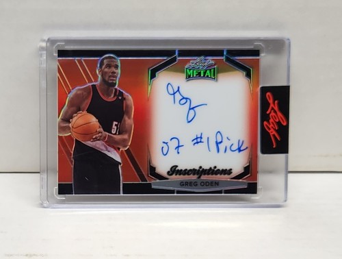 GREG ODEN 2024 Leaf Metal Inscriptions ~ AUTO #'d /100