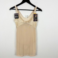 Maidenform Sensuously Shaping Wear Your Own Bra-Slip DM2002 Beige Size Small
