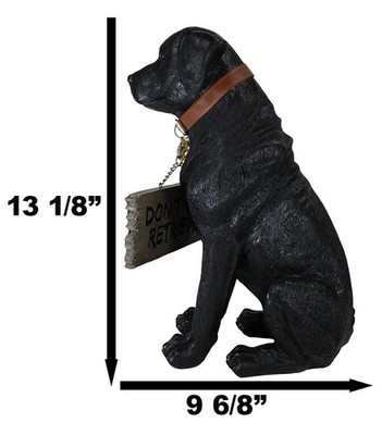Nanyuk Hundewarnschild 'Labrador Retriever' – Metall, 30,5x20 Cm, Aluminium, Individuell Lochbar