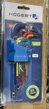 Hex Keys Set of 9-pieces with Long Arm & Coloured - HT1W806 of Hogert