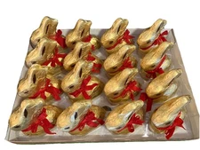 Lindt Fine Chocolate Gold Bunnies 3.5 oz Each Lot Of 16 New Factory Foil Sealed