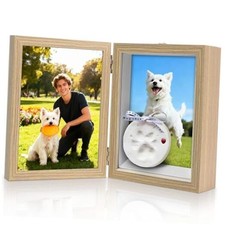 5x7 Pets Memorial Shadow Box Frame, Dogs Cats Photo Display with 5x7inch Grey