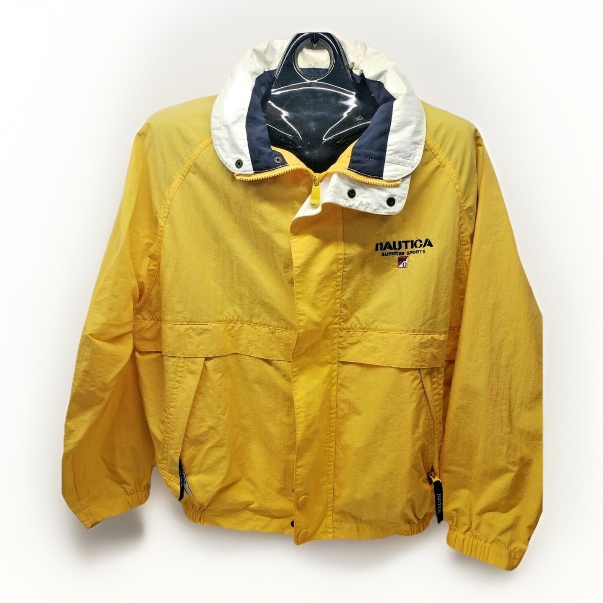 NAUTICAジャケット L Vintage Nautica Jacket Size L Yellow Windbreaker Sailing