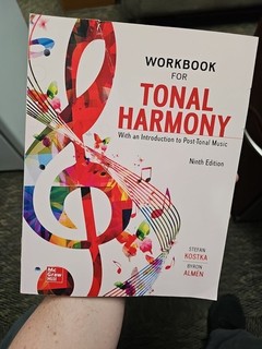 Workbook for Tonal Harmony by Stefan Kostka (2023 Trade Paperback)
