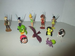 Lot Of 11 Tinkerbell My Busy Books Replacement Figurines Only