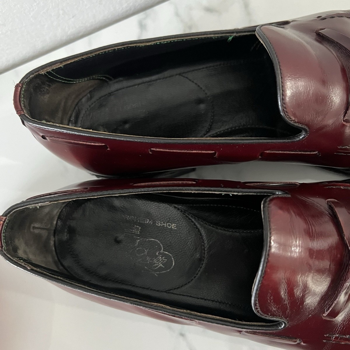Florsheim Imperial Shell Cordovan Tassel Loafers Size 9 Tuscany Bordeaux Vintage Florsheim Imperial Tassel Loafers 10.5 AA Tuscany  main image 2