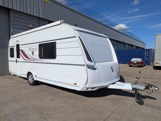 Tabbert Vivaldi 550 DF Caravan 4 Berth German Built Hydraulic Levelling