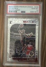 2019-20 Panini NBA Hoops Premium Stock KZ Okpala #226 Silver Laser PSA 10
