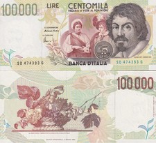 Italy 100000 Lire 1994 P 117 UNC