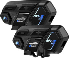 Motorcycle Bluetooth Intercom, Music Sharing, M1S Pro 2000M 10 Riders Group Helm