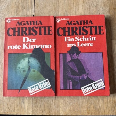 2x Agatha Christie, Goldmann, Der rote Kimono (Orient Express) + Schritt Leere