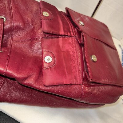Wilsons Studio Pelle Burgundy Soft Leather Backpack | eBay display picture 1