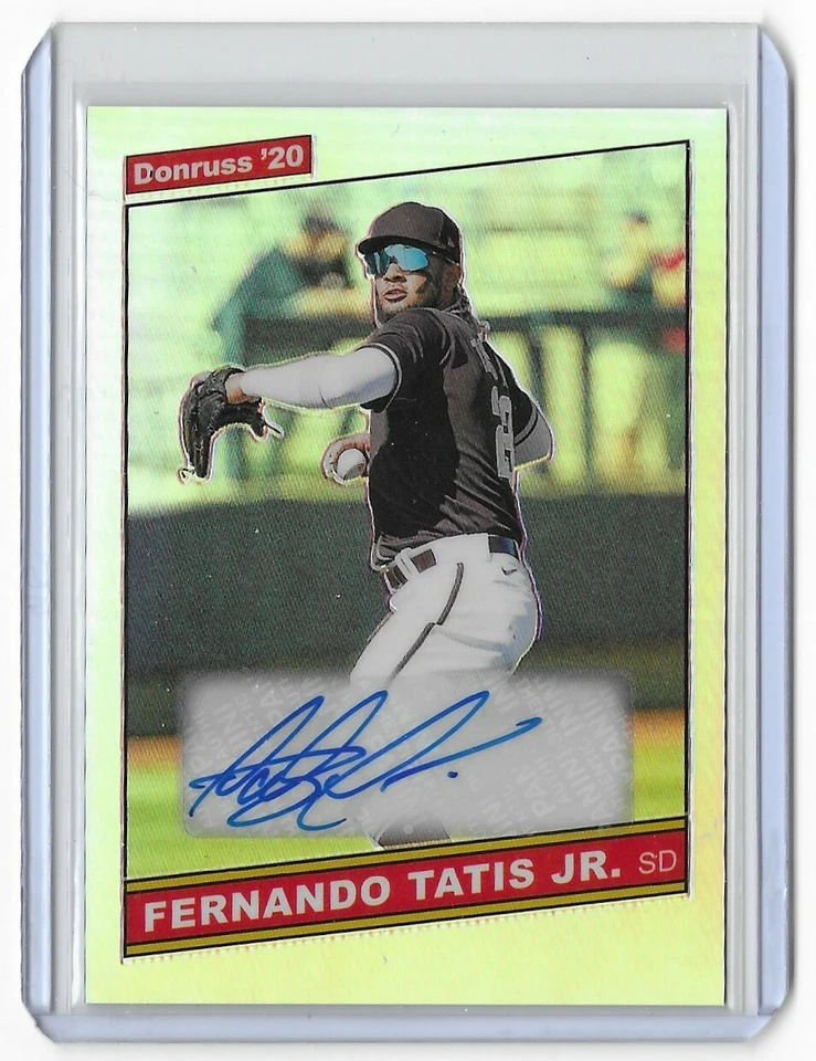 Fernando Tatis Jr. 2020 Donruss Optic Retro '86 Plata Autógrafo #86S-FJT Padres Foto 2 de 4