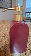 Portable Hand Liquid Pump Bottle Shower Replacement 14.2oz Ceramic Empty Soap