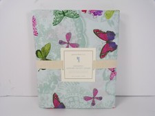 Pottery Barn Kids Organic Adrian Butterfly Flower Duvet Cover Twin 7181