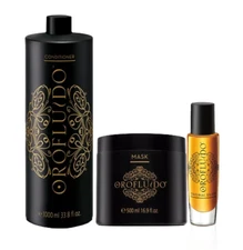 Orofluido Original Conditioner & Mask Hair & Elixir Pack of 3