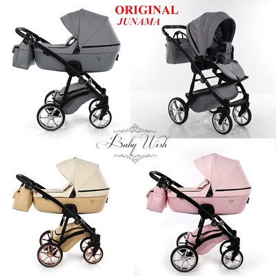 JUNAMA TERMO LINE MIX V2 KINDERWAGEN 2in1, 3in1 BABYWANNE + AUTOSITZ + ISOFIX