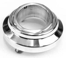 Aluminum Universal 2 Steering Column Firewall Swivel Mount Polished S83024