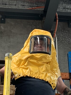 #ad #ad Hazmat suit headpiece new ex surplus bio chemical zombie minion AU $550.00