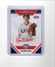 2020 Stars and Stripes 15U Team Signatures Benjamin Reiland Red Ink Auto 10/10