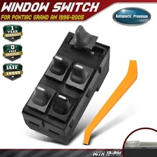 Power Window Switch for Pontiac Grand Am 1996 1997-2005 4-Door Sedan Front Left