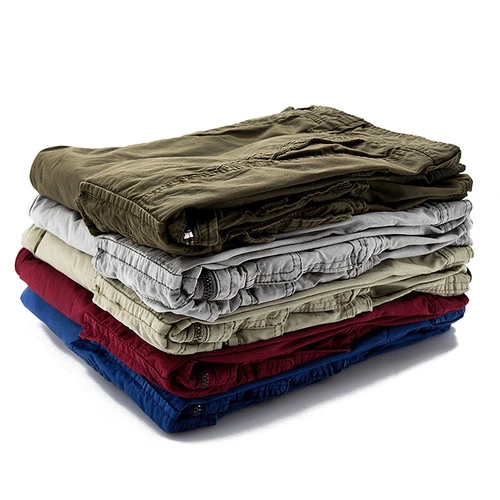 Herren Freizeit 3/4 Lang Länge Shorts Cargo Combat Hose Sommer Cargo Kurze Hos ? - Bild 5 von 22