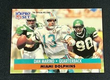 1991 Pro Set Dan Marino Miami Dolphins #210 HOF