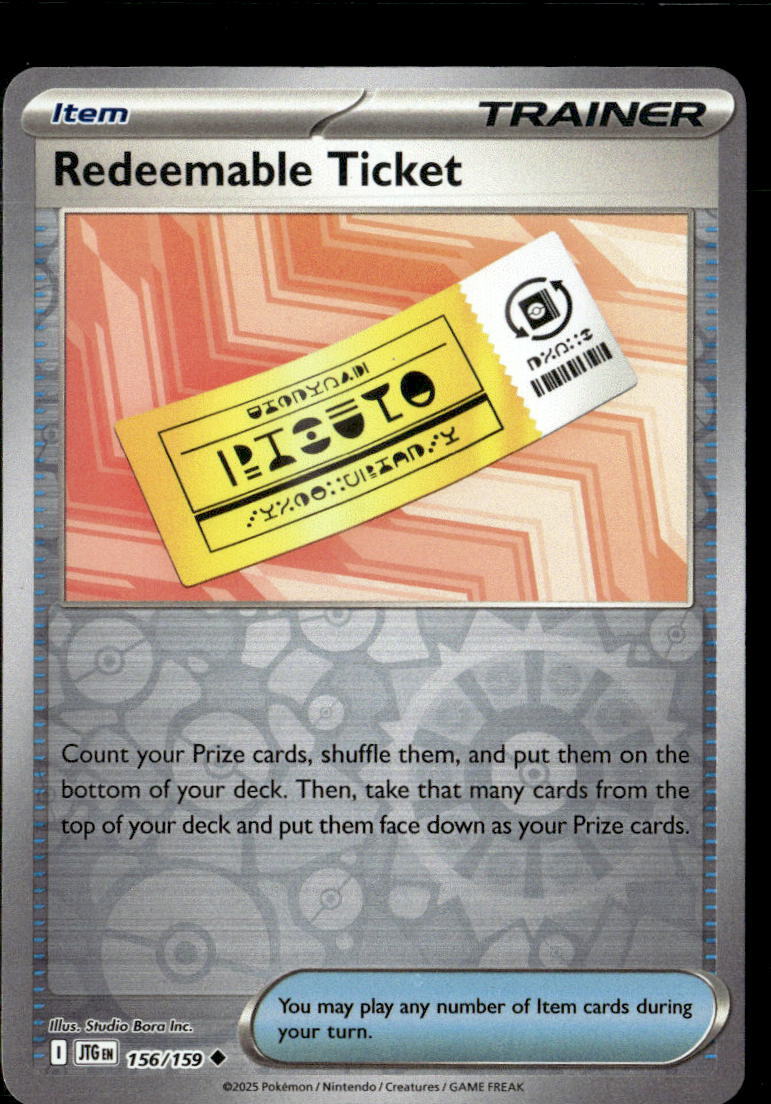 Pokemon Redeemable Ticket 156/159 Journey Together Reverse Holo 2 Card Lot