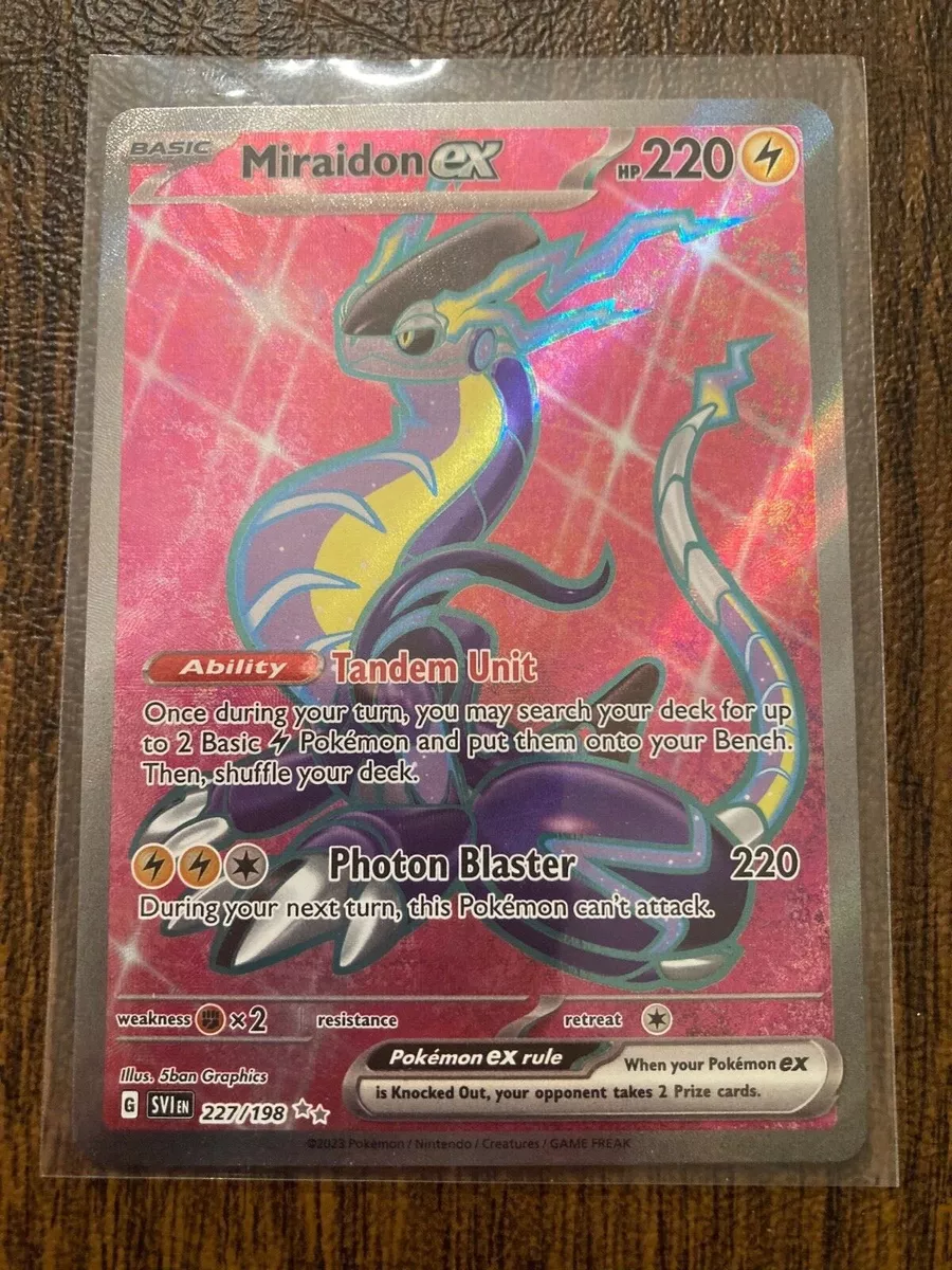 Pokemon Card Miraidon EX Scarlet&Violet 227/198