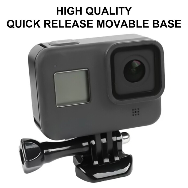 Action Camera Quick Release Base Mount Change Support for Stable Sport Footages-image