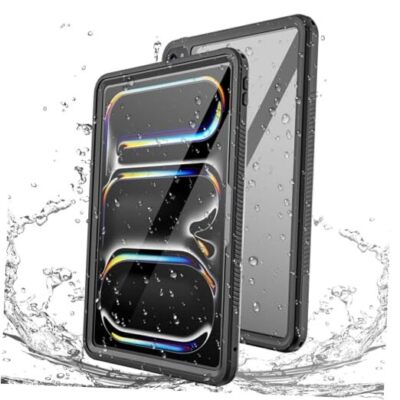 Waterproof Case for iPad Pro 13 inch 2024 M4, IP68 Waterproof Clear 360 Full 