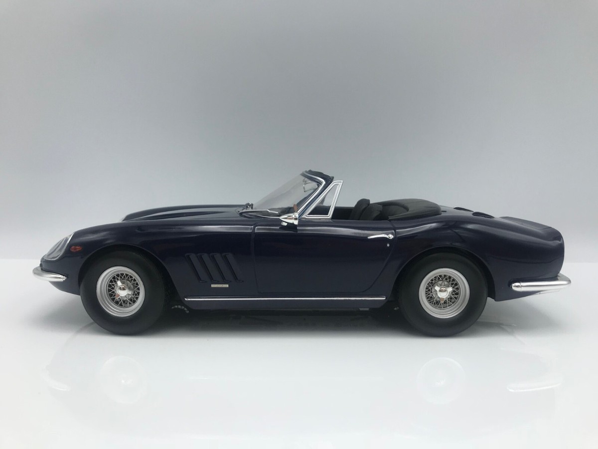 1967 FERRARI 275 GTB/4 NART SPIDER WIRE WHEELS BLUE KK SCALE