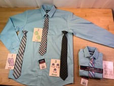 New Boy's Chaps LS Button Down Dress Shirt in Petit Four Blue*