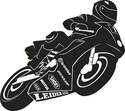 Leider Geil Motorrad Racing Aufkleber für Wohnwagen Anhänger Garage Zimmer