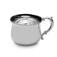 Empire Sterling Silver Bulged / Pot Belly Baby Cup, 93, NEW in Box