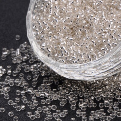 Lot De Perles Rocailles Noires 2mm - +2000 Perles - 40g - Pour Bijoux Et Créations