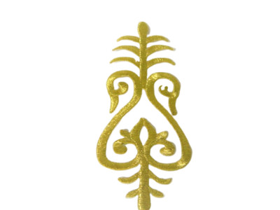1 x Lurex Gold Applikationen Patch Medieval?Renaissance? ArtNr:17-2G