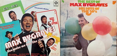 NICE JOB LOT OF 2 MAX BYGRAVES 12'' Vinyl  LP RECORDS  VG TO VG+