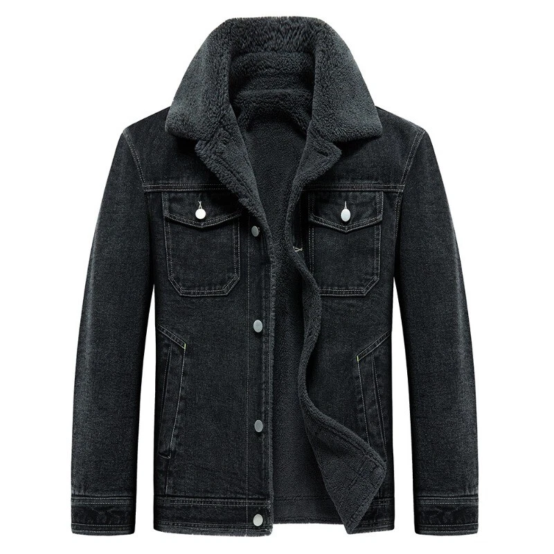 Men Sherpa Fleece Lined Thicken Denim Jacket Winter Lapel Jean Trucker Coat Warm
Opens in a new wind