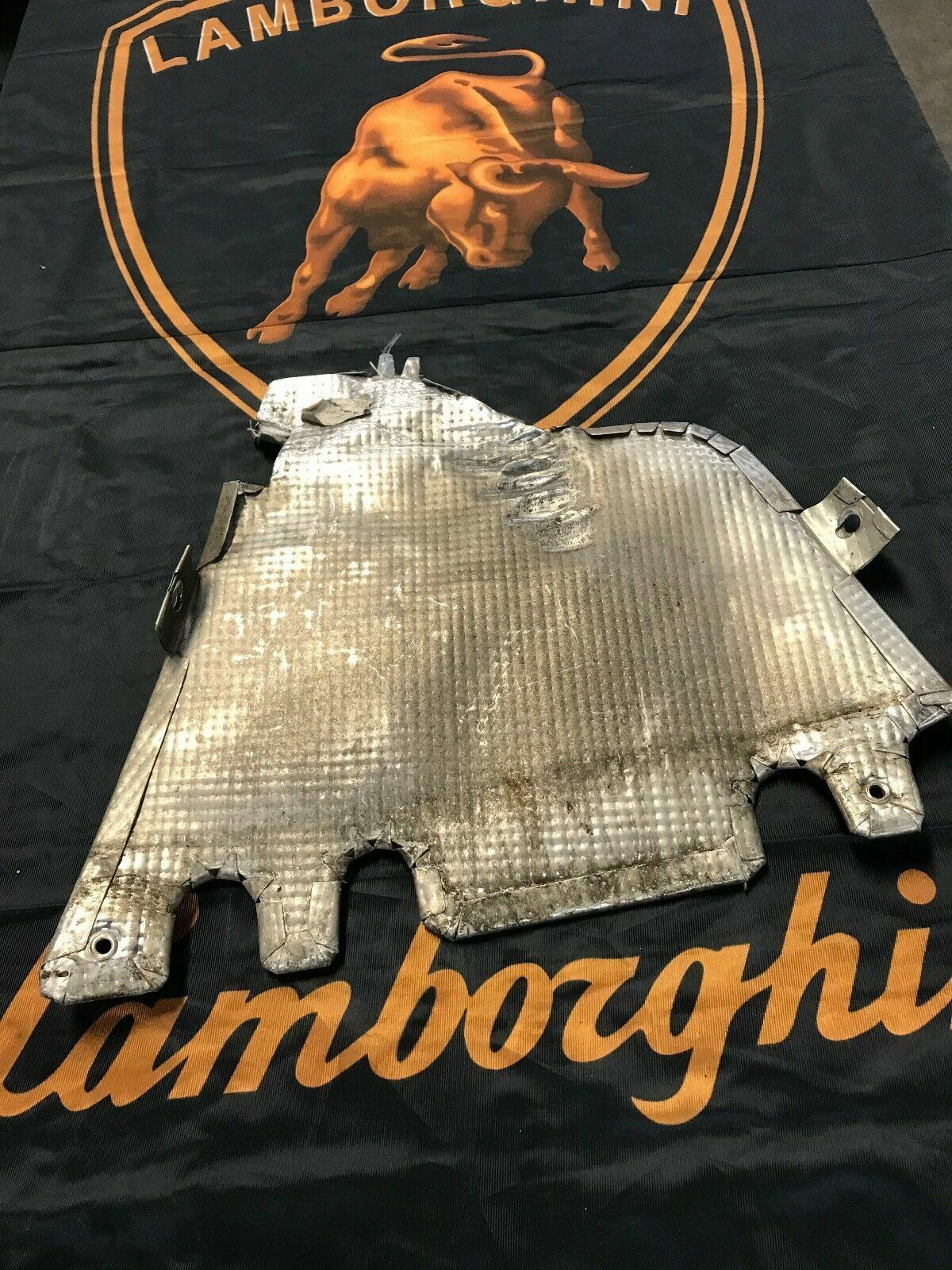 LAMBORGHINI GALLARDO COUPE SPYDER LH LEFT ENGINE HEAT SHIELD PANEL OEM 407501716