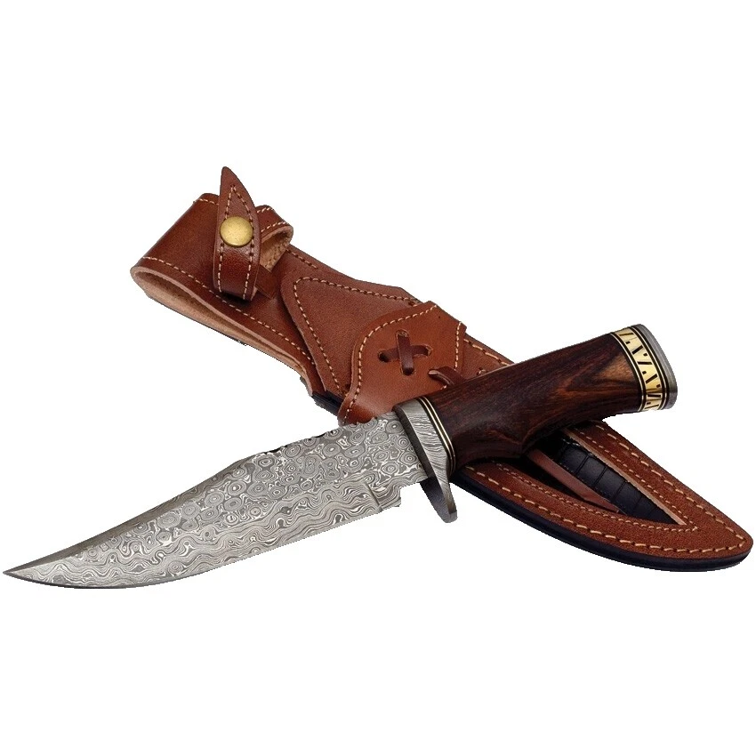 Wood Handle Reproduction Bowie Collectible Fixed Blade Knives