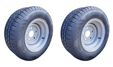 2 x 195/55 R10 195 x 10, 5 STUD 112MM PCD, FITS BRIAN JAMES TRAILER,  98/96P
