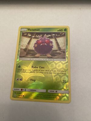 POKEMON Trading Card Basic Venonat HP60 Radar Eyes Flop 9/214 | eBay