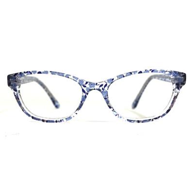 Draper James Eyeglasses Frames DJ1001 414 Blue Clear Cat Eye 48-16-135